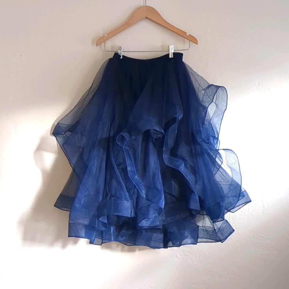Romantic Navy Tulle Skirt
